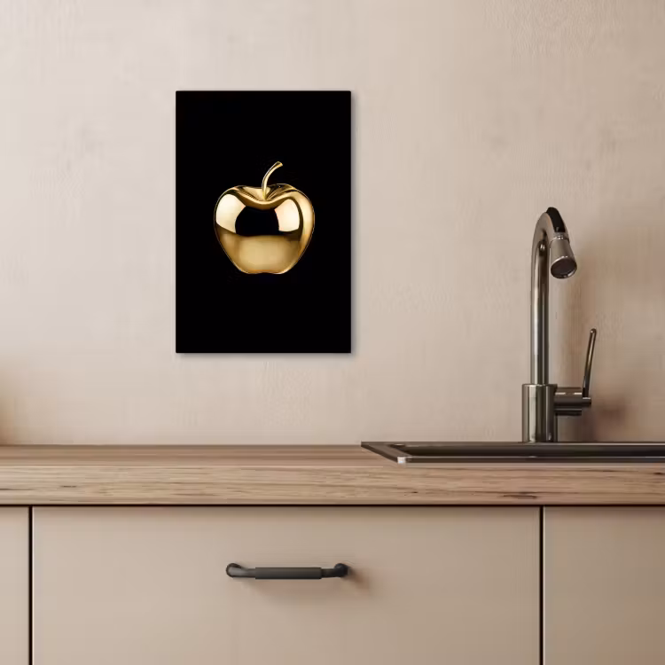 Lienzos decorativos - Apple - Oro - Cromo - Negro — 3