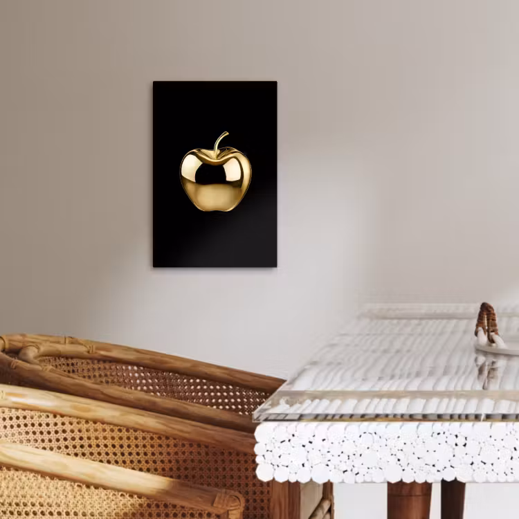 Lienzos decorativos - Apple - Oro - Cromo - Negro — 4