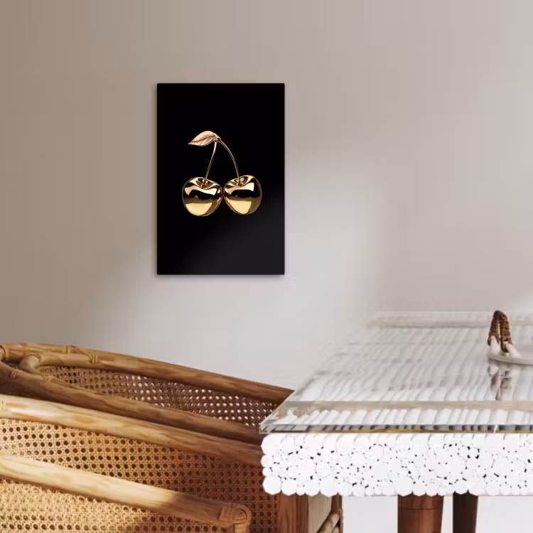 Lienzos decorativos - Cerezo - Negro - Oro - Cromo — 3
