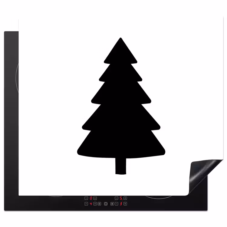 Protector de inducción - Albero di Natale - Nero - Natale - Festa — 1
