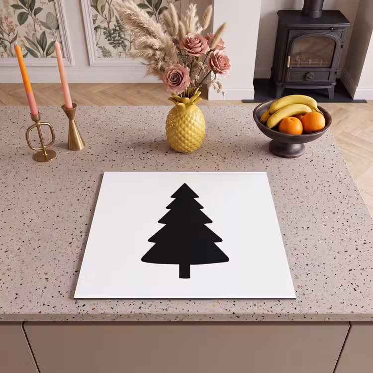 Protector de inducción - Albero di Natale - Nero - Natale - Festa — 3