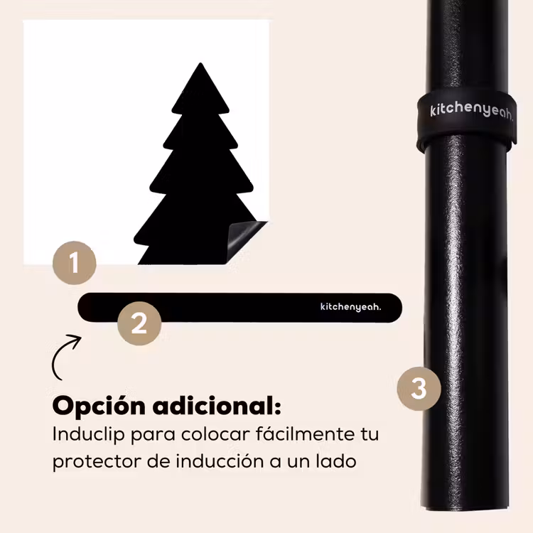 Protector de inducción - Albero di Natale - Nero - Natale - Festa — 8