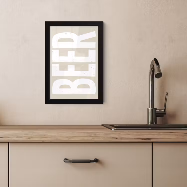 Cuadros enmarcados - Oso - Japandi - Beige - Decoración — 4
