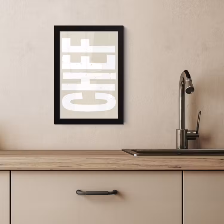 Cuadros enmarcados - Blanco - Chef - Decoración - Japandi — 4