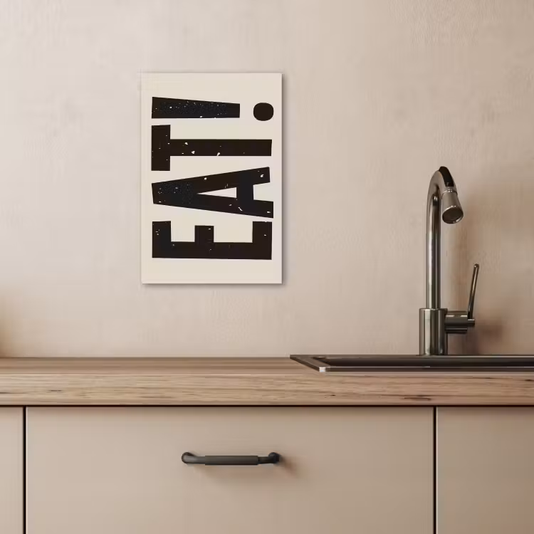 Lienzos decorativos - Alimentación - negro - Japandi - Blanco — 4