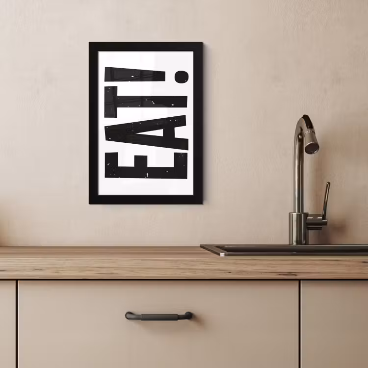 Cuadros enmarcados - Decoración - Alimentación - Negro - Blanco — 2