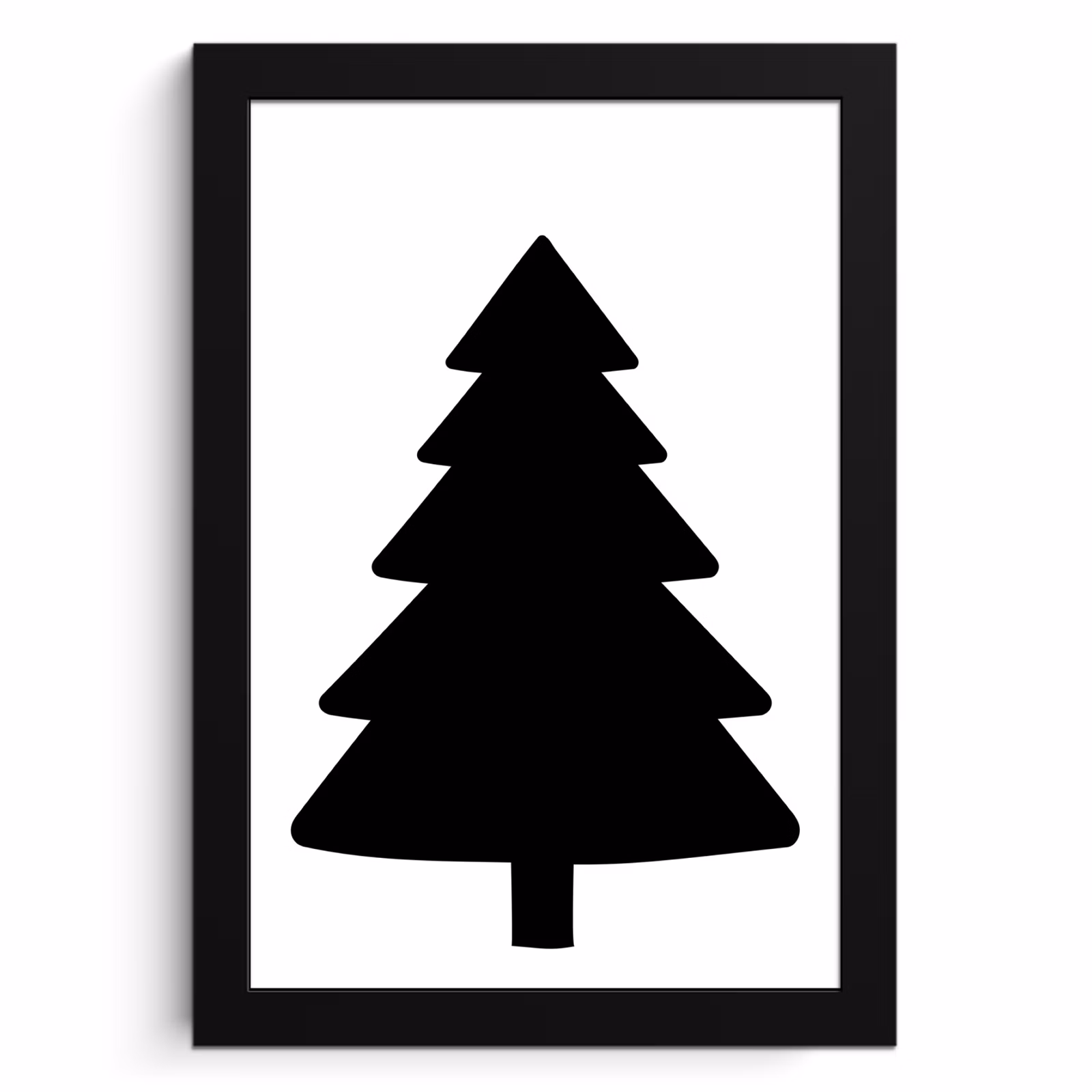 Cuadros enmarcados - Árbol de Navidad - Negro - Navidad - Fiesta — 1