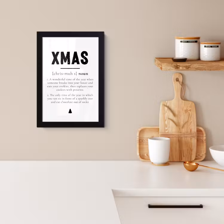 Cuadros enmarcados - Navidad - Blanco - Navidad - Citas - Vacaciones — 2