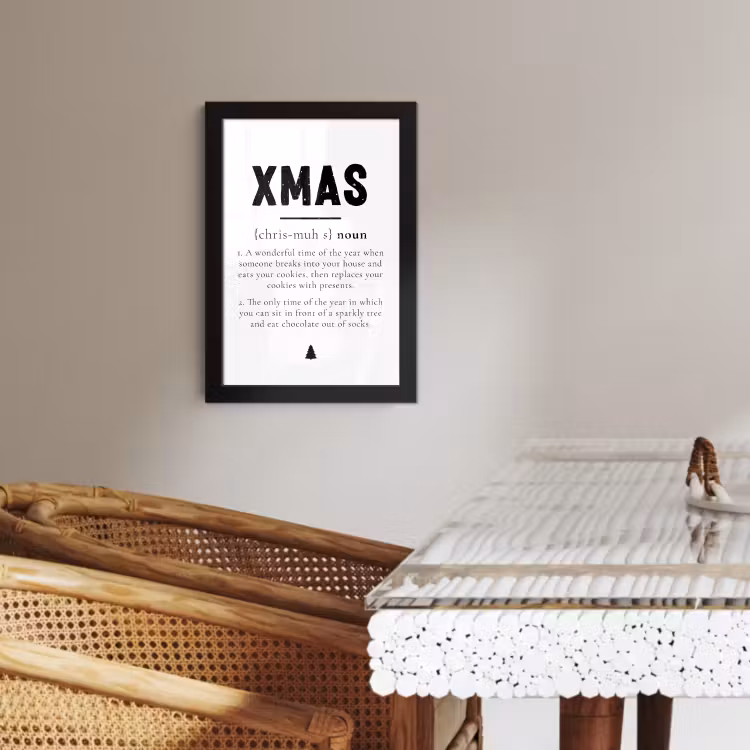 Cuadros enmarcados - Navidad - Blanco - Navidad - Citas - Vacaciones — 4