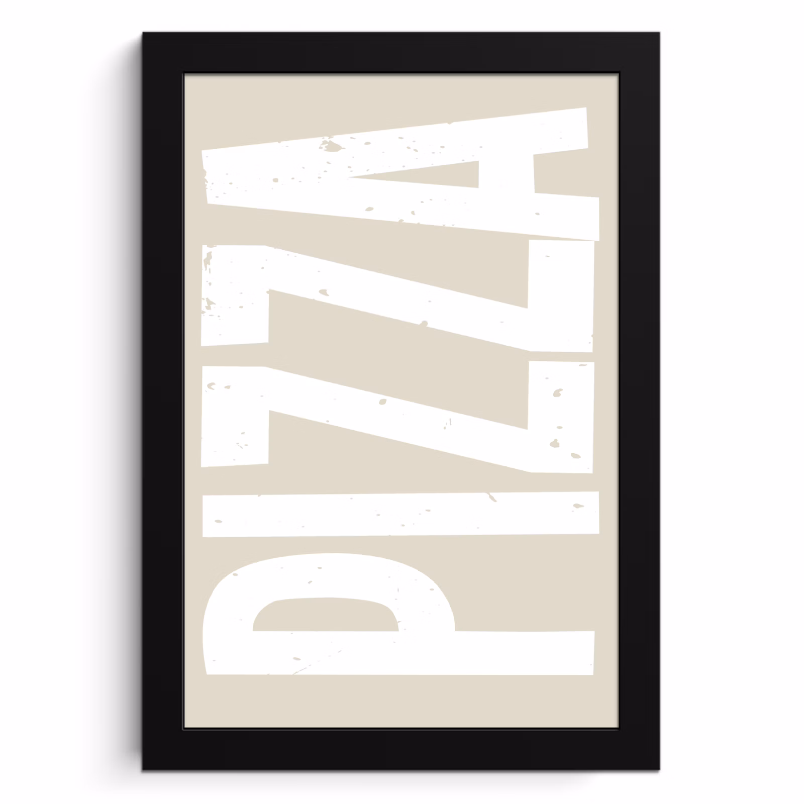 Cuadros enmarcados - Pizza - Decoración - Japandi - Blanco — 1