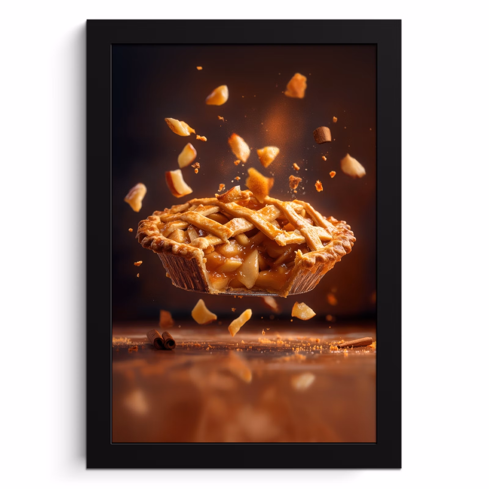Cuadros enmarcados - Manzana - Tarta - Caliente - Comida — 1
