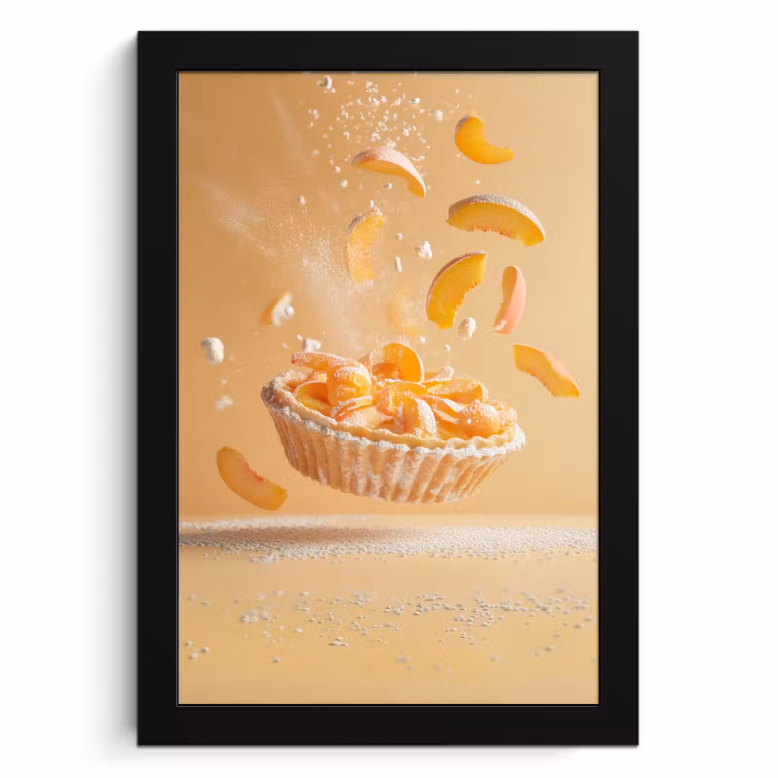 Cuadros enmarcados - Melocotón - Comida - Pastel - Naranja — 1
