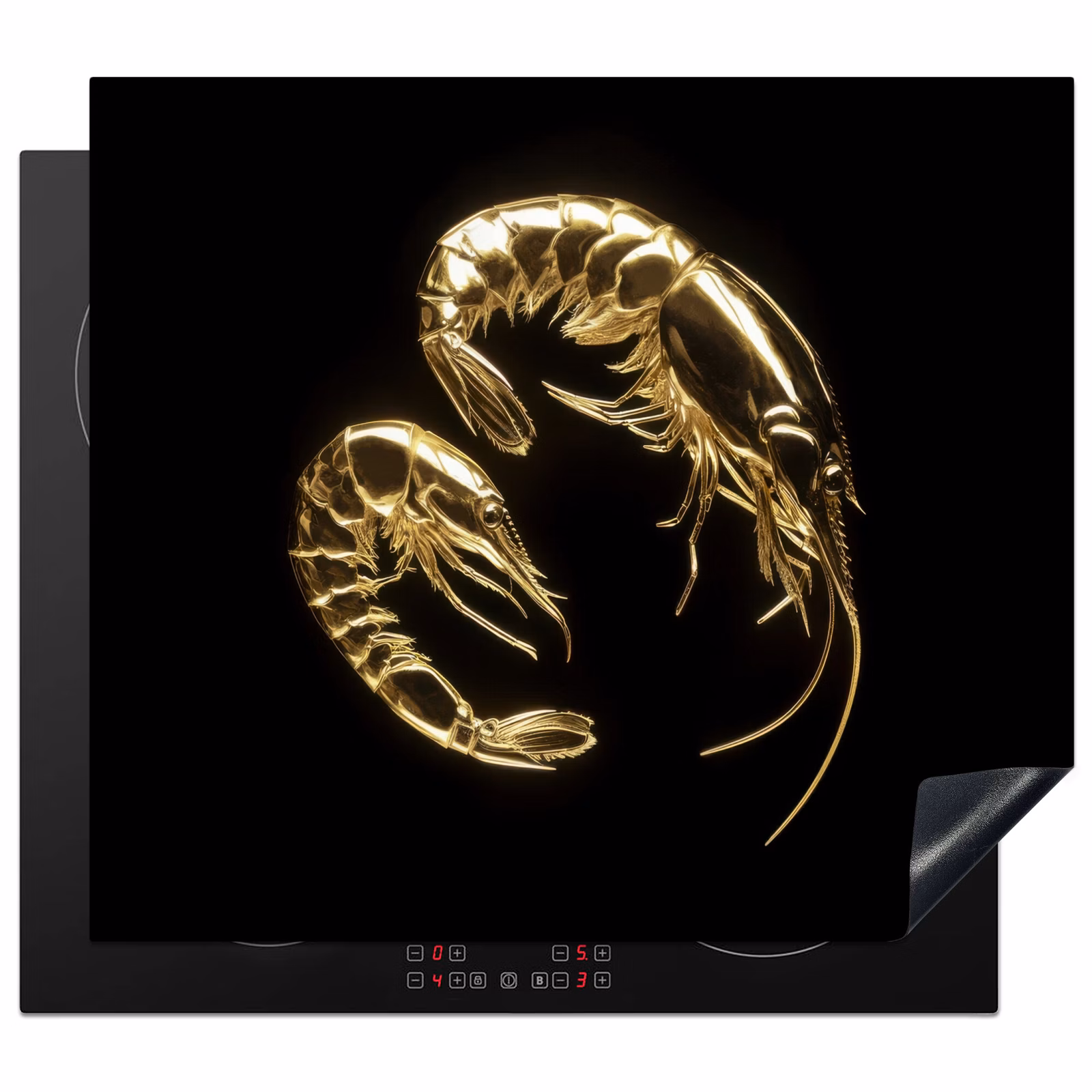 Protector de inducción - Gamberi - Nero - Oro - Animali — 1