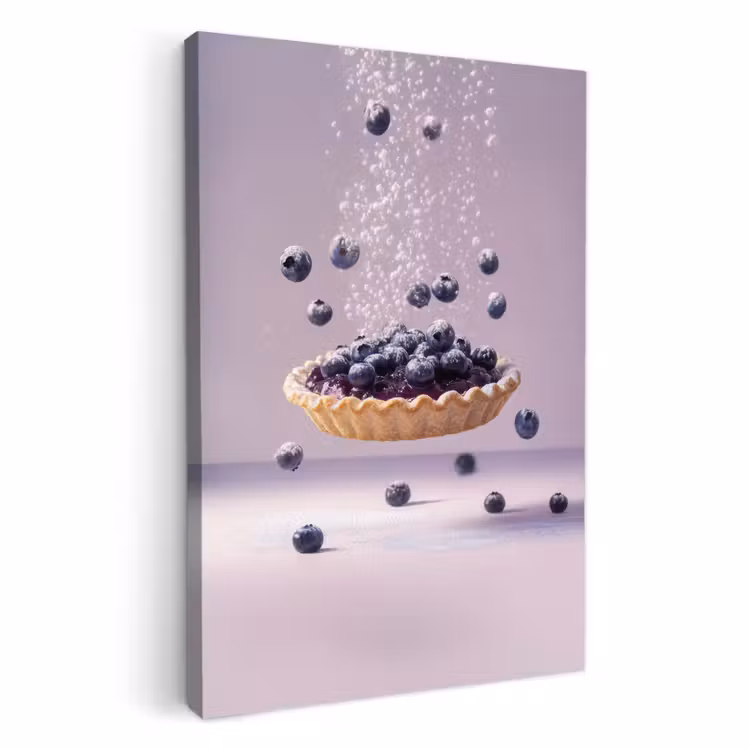 Lienzos decorativos - Alimentación - Pastel - Bayas - Azul — 1
