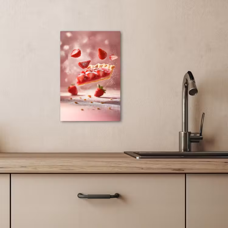 Lienzos decorativos - Fresa - Tarta - Comida - Rosa — 4