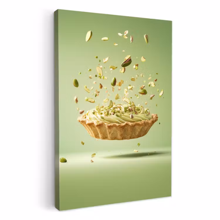 Lienzos decorativos - Pistacho - Pastel - Frutos de cáscara - Alimentos — 1
