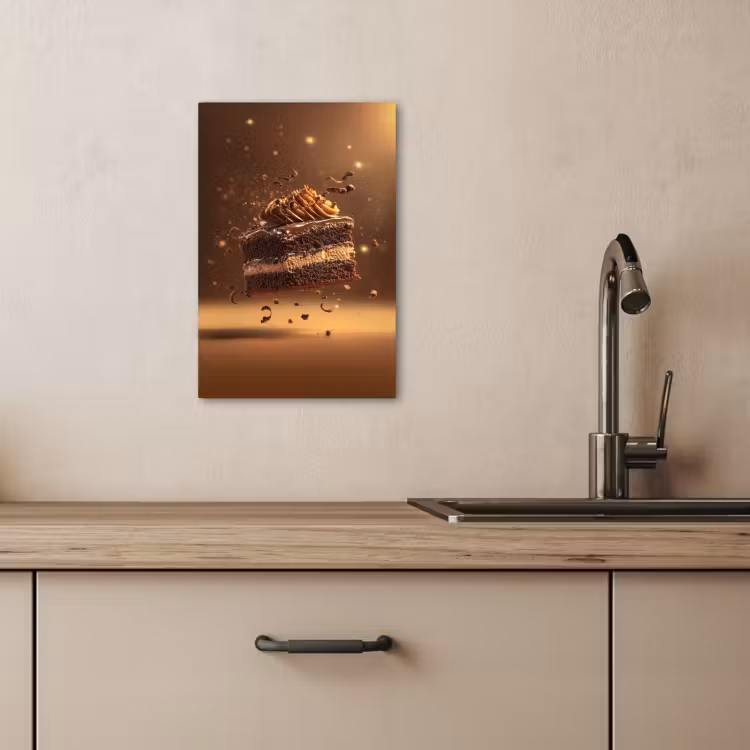 Lienzos decorativos - Tarta - Chocolate - Comida - Brownie — 2