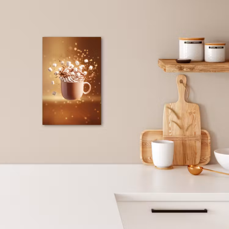 Lienzos decorativos - Chocolate - Bebida - Caliente - Marrón — 2