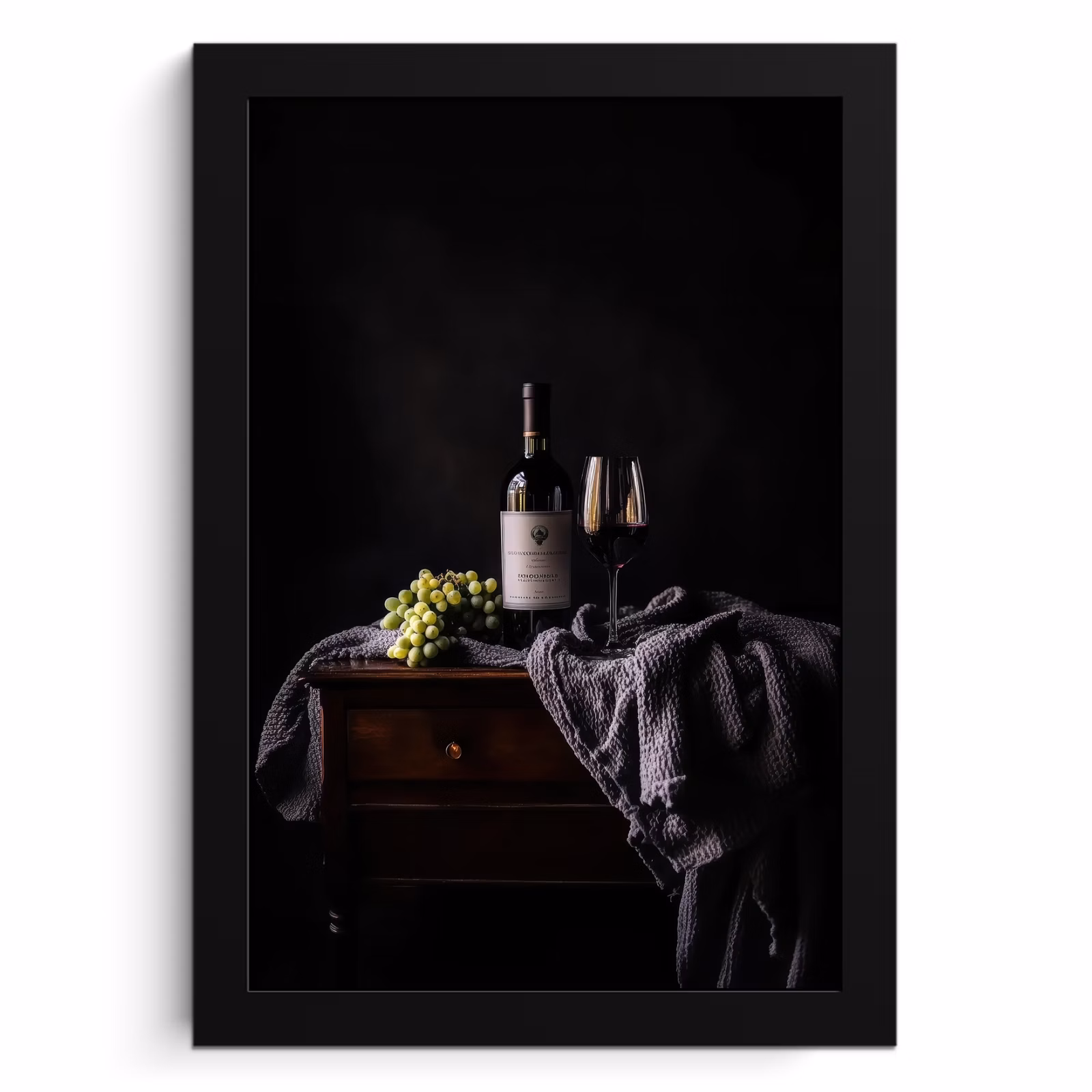 Cuadros enmarcados - Uva - Vino - Tinto - Mesa — 1