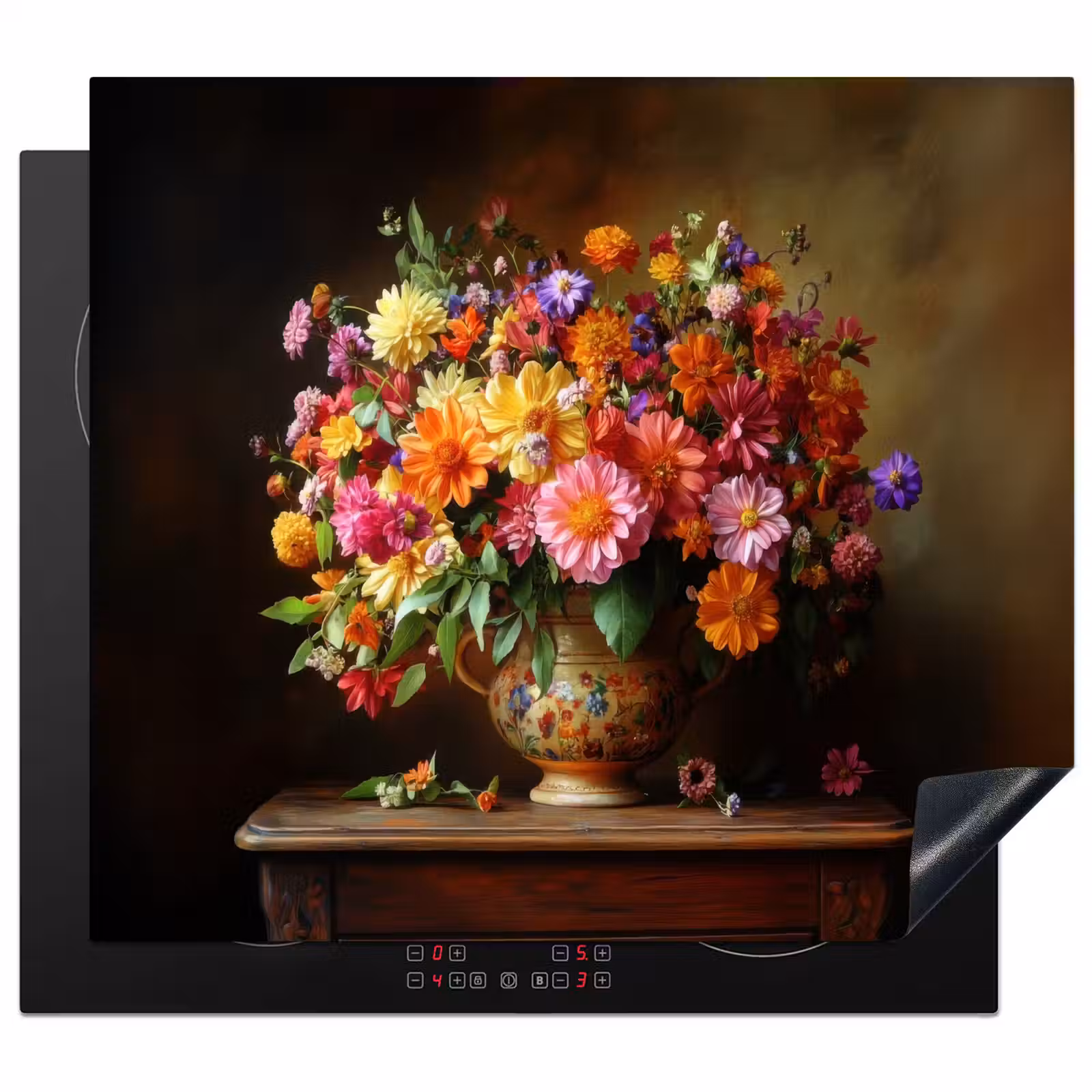 Protector de inducción - Colori - Bouquet - Vaso - Legno — 1