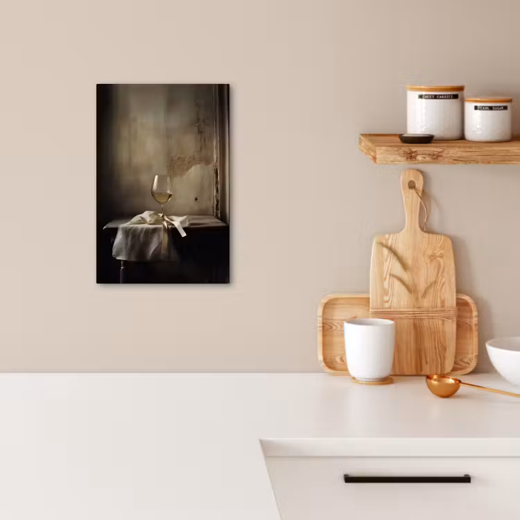 Lienzos decorativos - Lazo - Beige - Blanco - Vino — 3