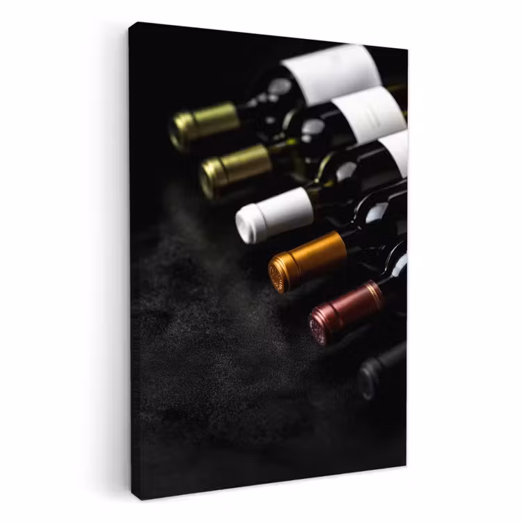 Lienzos decorativos - Vino - Botellas - Variedad - Sabores — 1