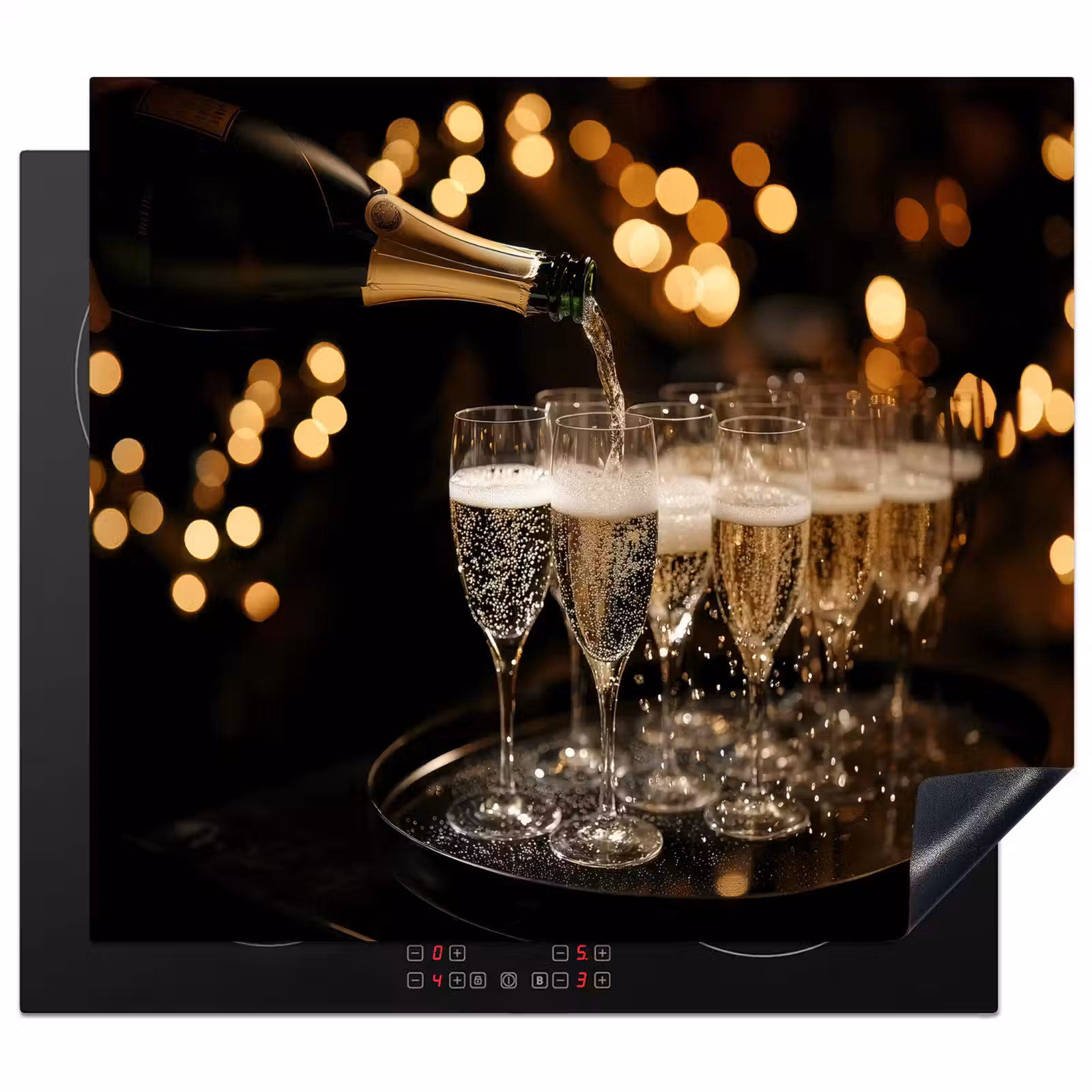 Protector de inducción - Luci - Champagne - Vassoio - Bicchieri — 1