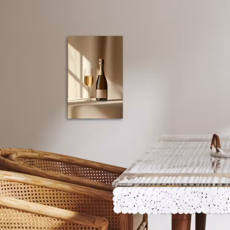 Lienzos decorativos - Champán - Beige - Sombra - Burbujas — 4