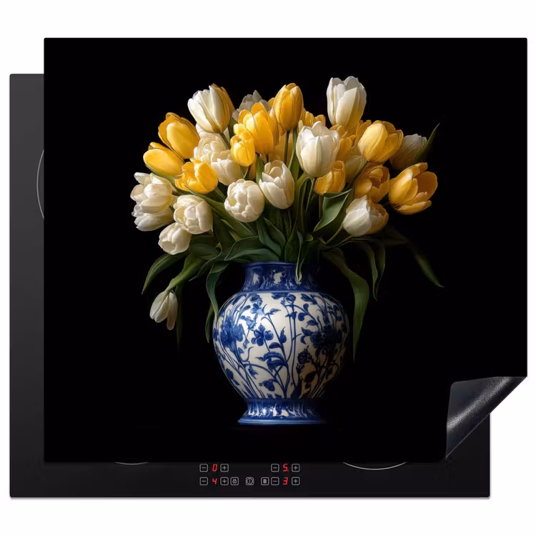 Protector de inducción - Giallo - Tulipani - Vaso - Fiori — 1