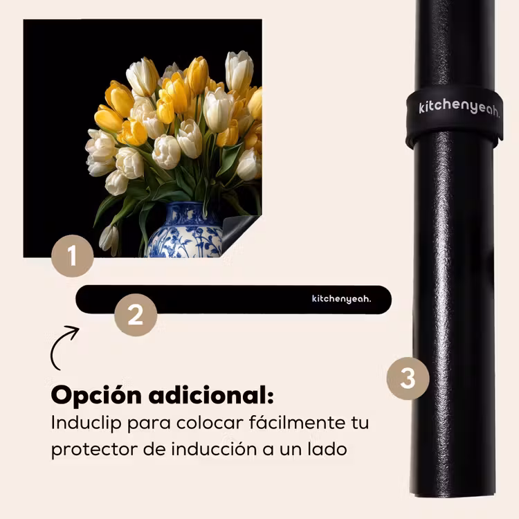 Protector de inducción - Giallo - Tulipani - Vaso - Fiori — 8