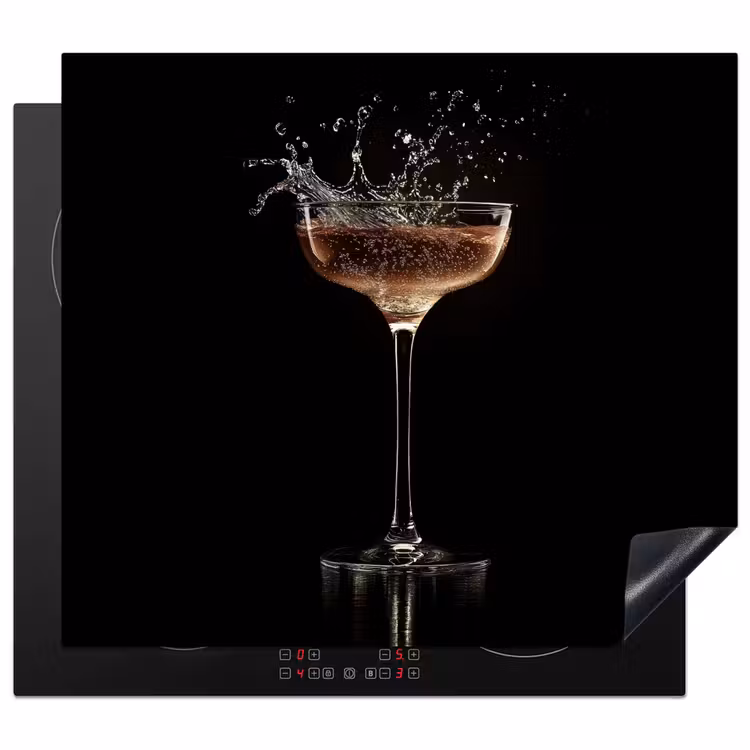 Protector de inducción - Cocktail - Nero - Spruzzi - Vetro — 1
