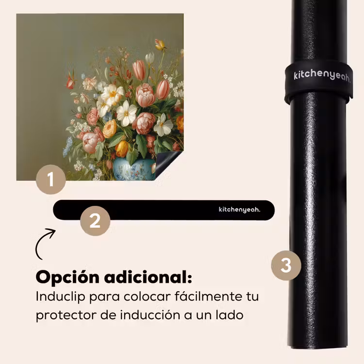 Protector de inducción - Vaso - Pastello - Colori - Fiori — 8