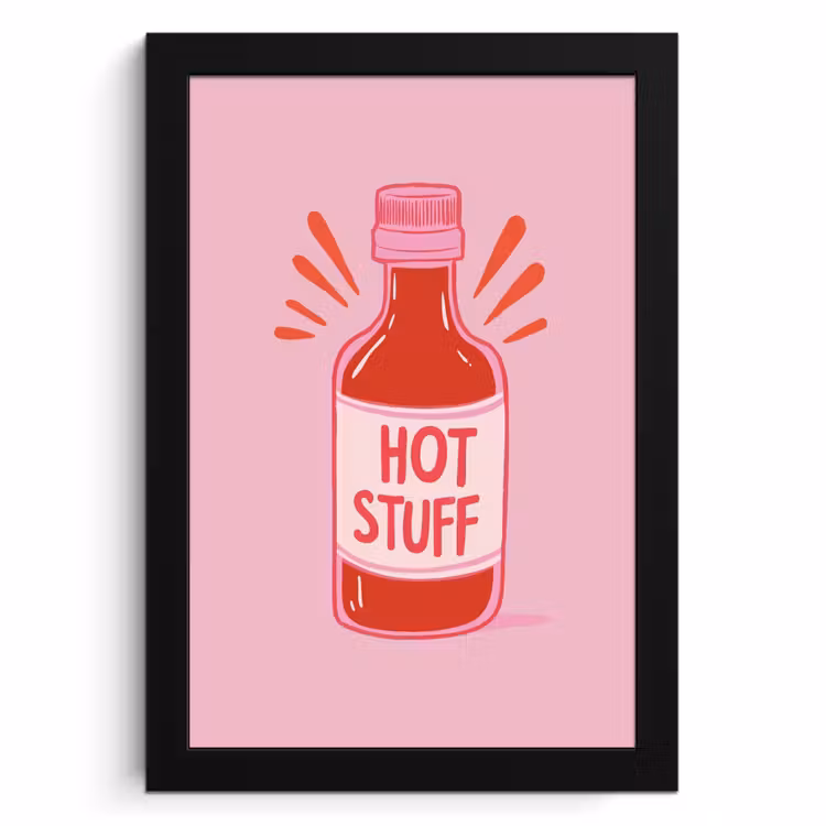 Cuadros enmarcados - Picante - Rojo - Salsa - Gráfico — 1