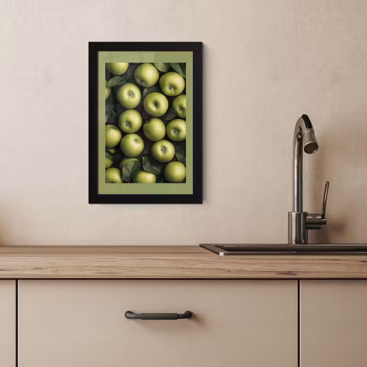 Cuadros enmarcados - Manzanas - Verdes - hojas — 3