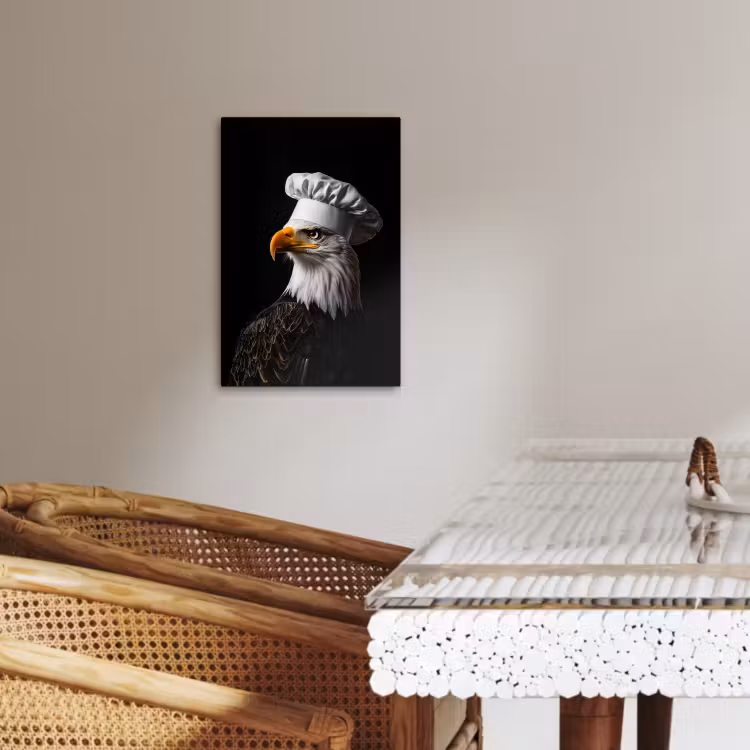 Lienzos decorativos - Águila - América - Gorro de cocinero - Ave - Fuerte — 3