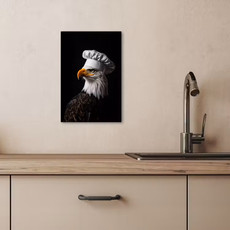 Lienzos decorativos - Águila - América - Gorro de cocinero - Ave - Fuerte — 4