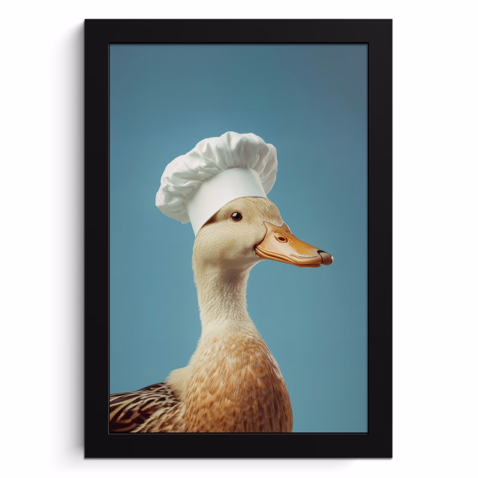 Cuadros enmarcados - Pato - Gorro de cocinero - Lindo - Ave — 1