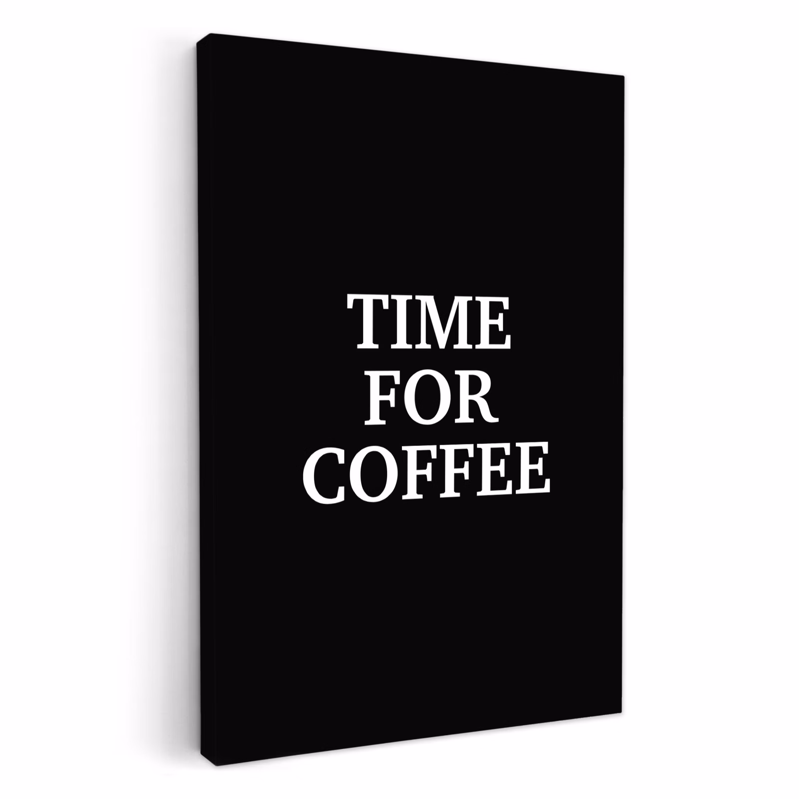 Lienzos decorativos - Citas - Cartas - Café - Negro — 1