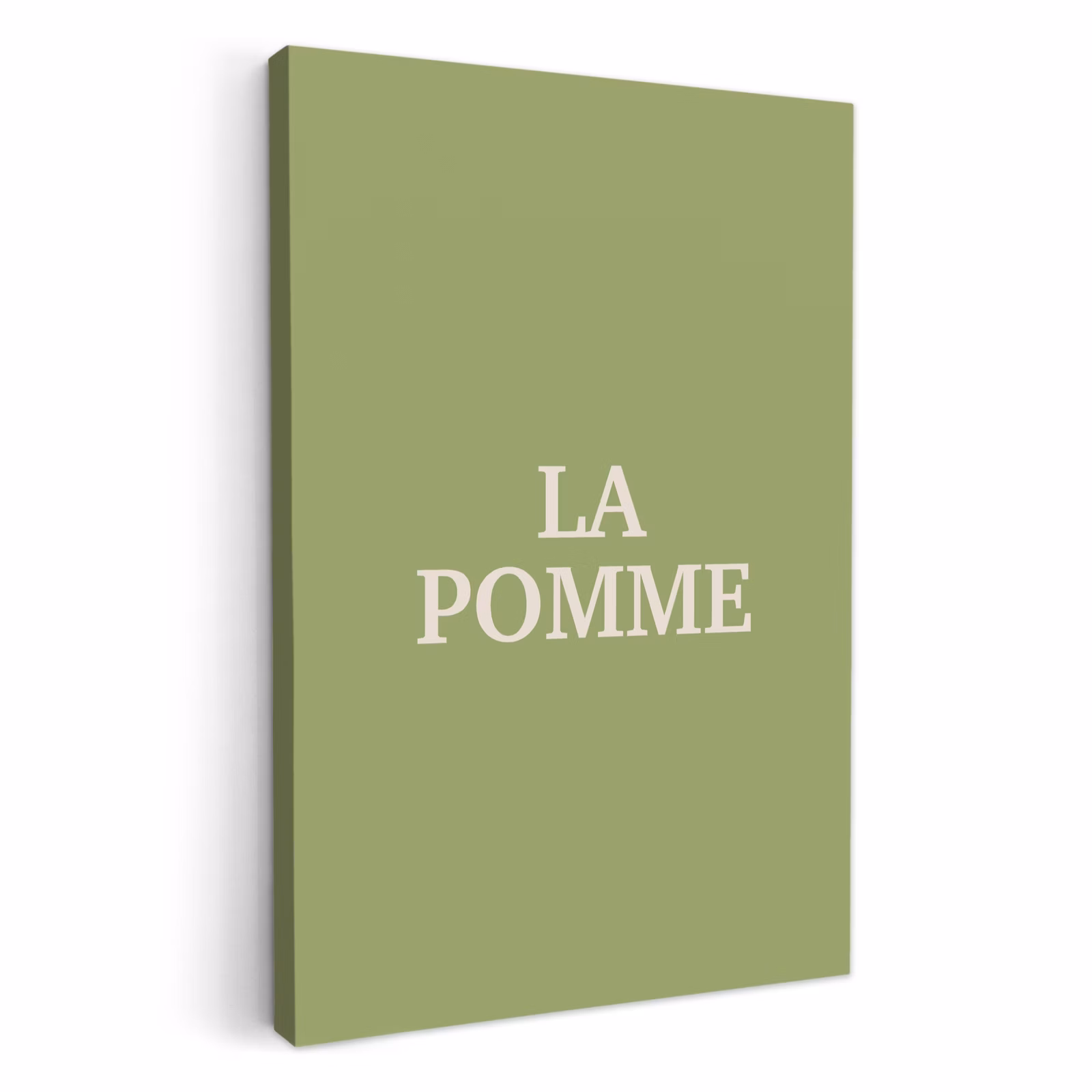 Lienzos decorativos - Manzana - Verde - Minimalista — 1