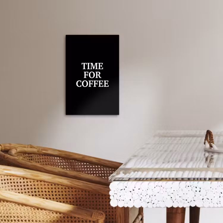 Lienzos decorativos - Citas - Cartas - Café - Negro — 4