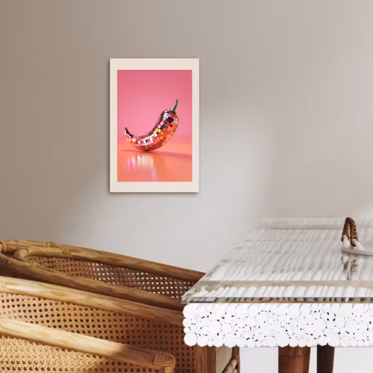 Lienzos decorativos - Disco - Pimienta - Rosa — 4