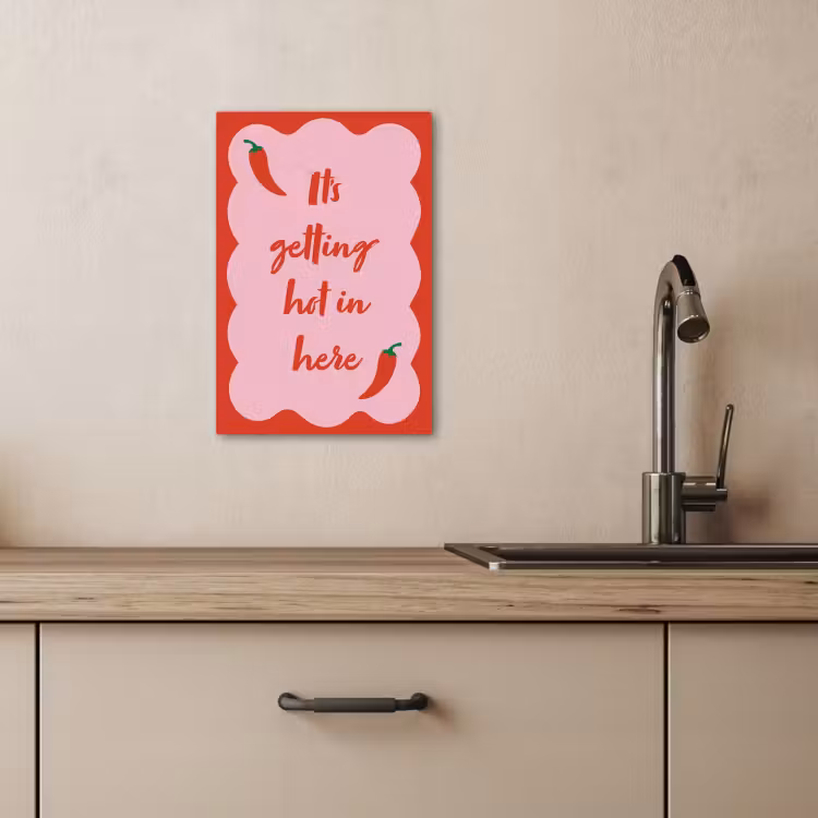 Lienzos decorativos - Guindilla - Rojo - Picante - Citas — 3