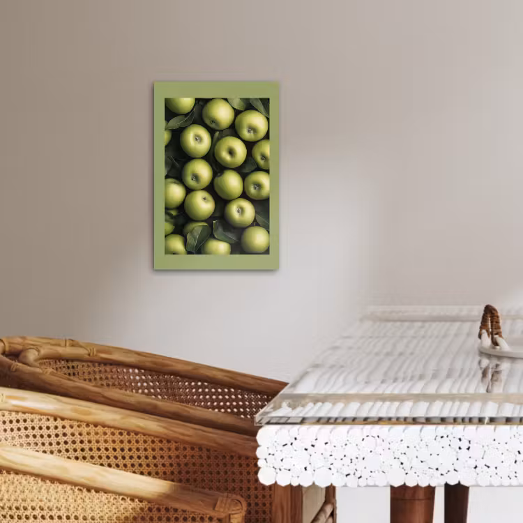 Lienzos decorativos - Manzanas - Verdes - hojas — 3