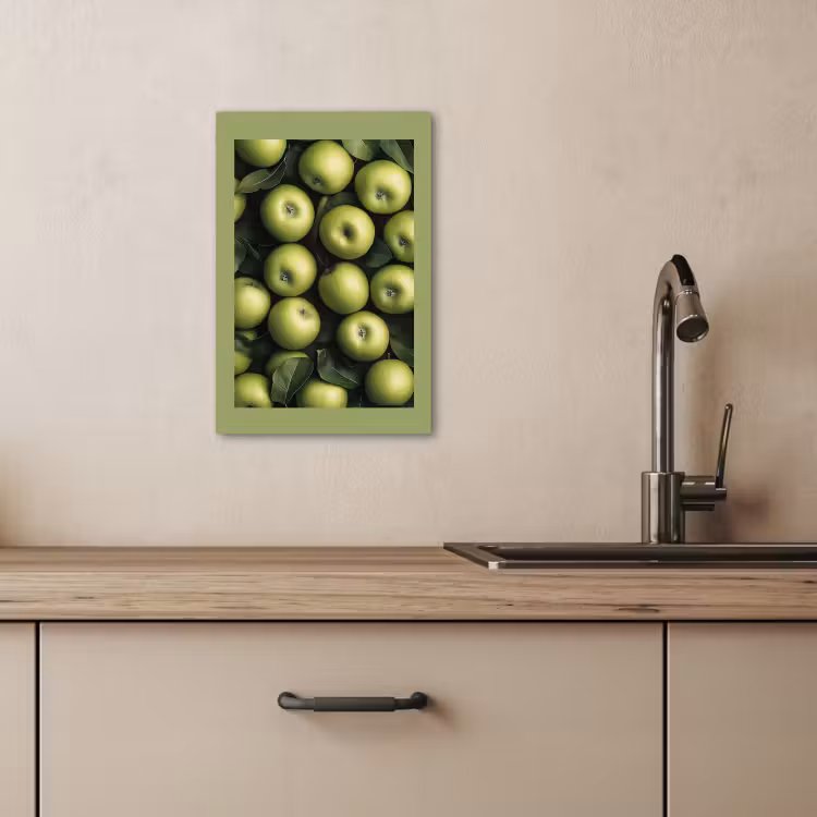 Lienzos decorativos - Manzanas - Verdes - hojas — 4