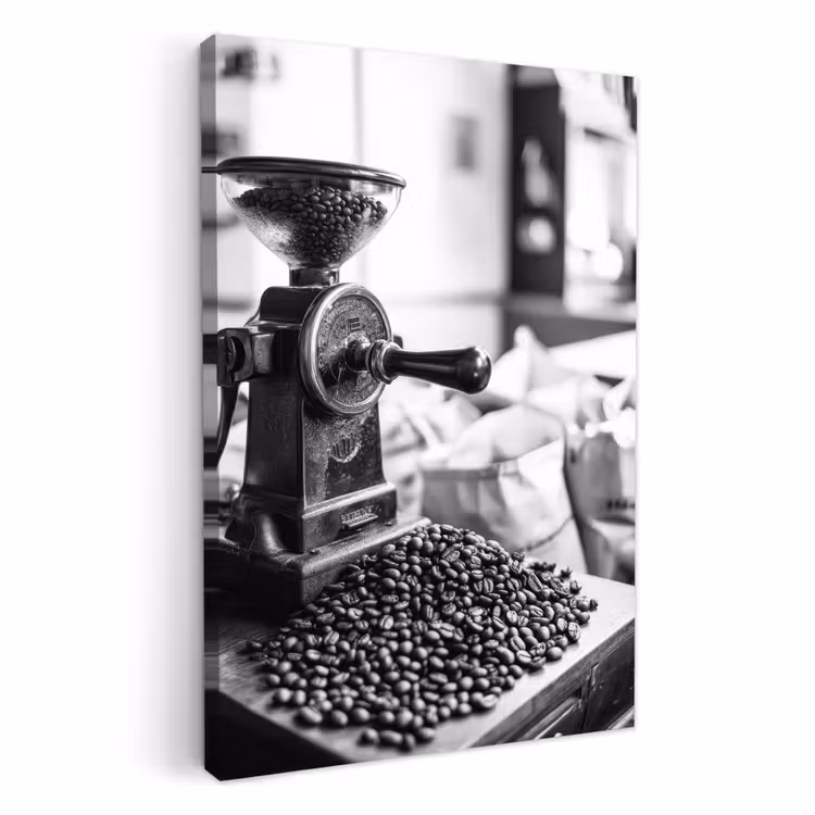 Lienzos decorativos - Molinillo de café - Molido - Vintage — 1