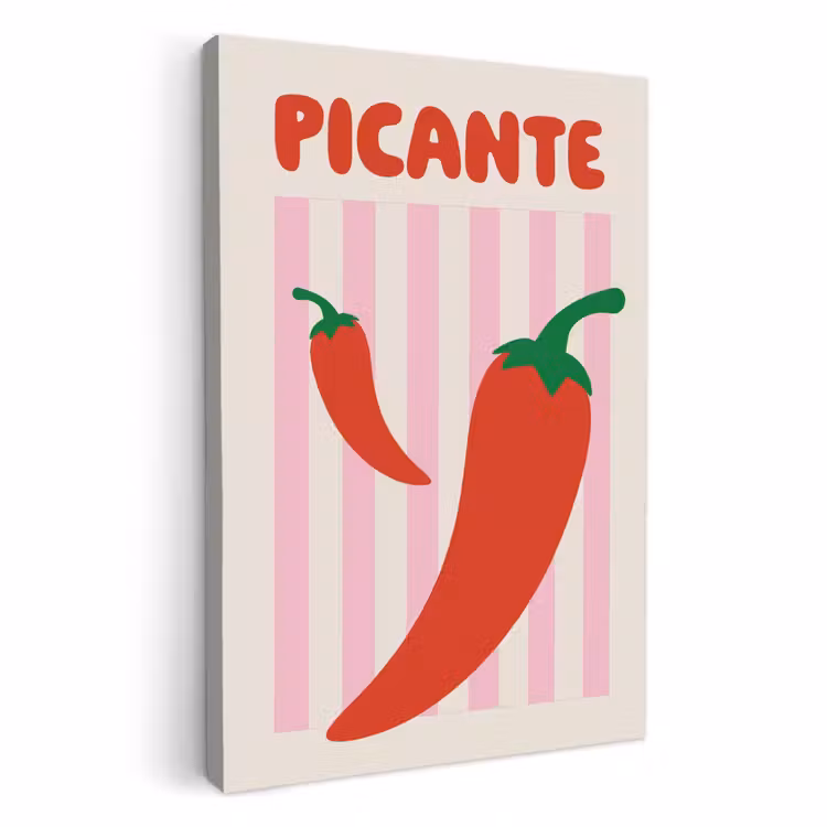 Lienzos decorativos - Picante - Pimientos - Rojos — 1