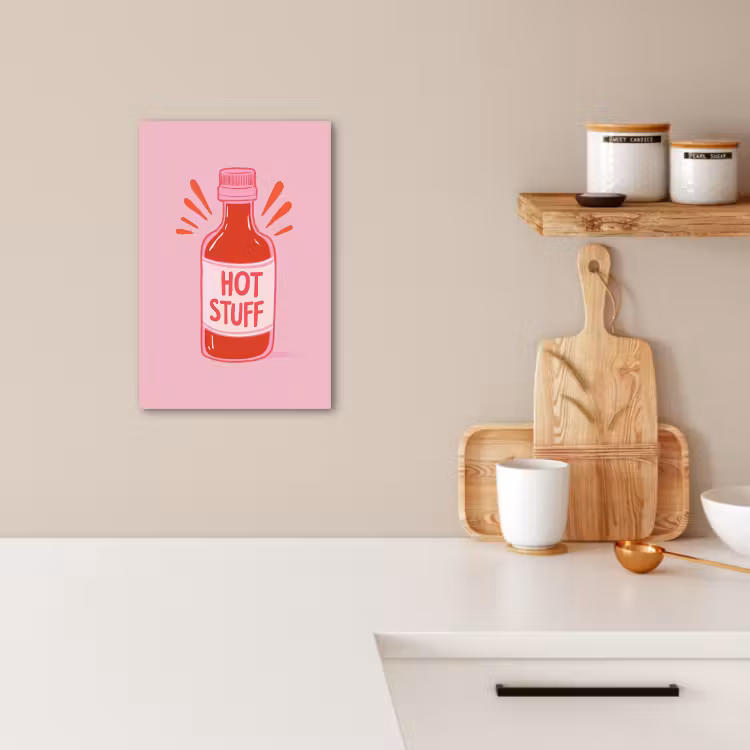 Lienzos decorativos - Picante - Rojo - Salsa - Gráfico — 2