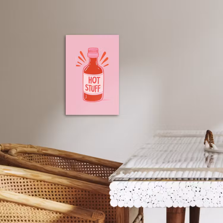 Lienzos decorativos - Picante - Rojo - Salsa - Gráfico — 3