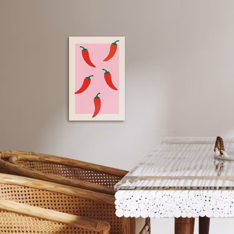 Lienzos decorativos - Pimientos - Rojos - Ilustración — 3