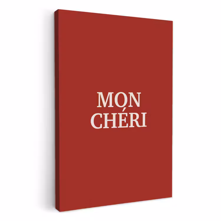 Lienzos decorativos - Rojo - Francés - Citas — 1